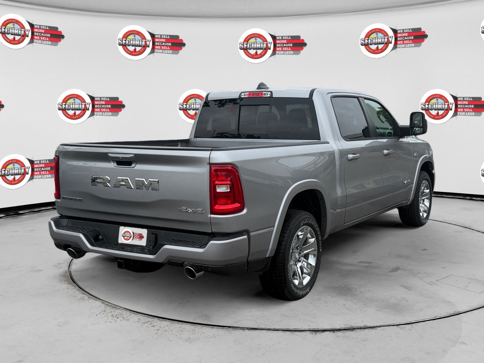 New 2026 Billet Silver Metallic Clear-Coat Exterior Paint RAM Big Horn 4x4 Crew Cab 5