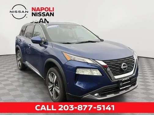 Certified Used 2022 Blue Nissan SL image 1