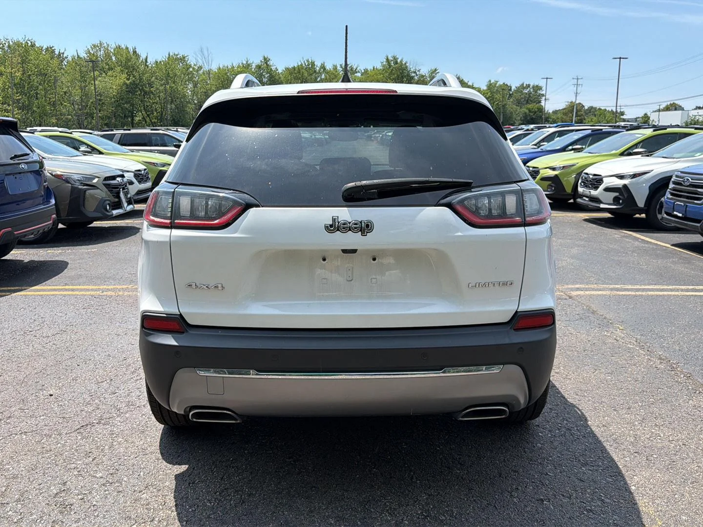 Used 2021 Bright White Clearcoat Jeep Limited image 9