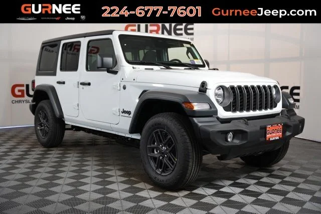 New 2026 Bright White Clear-Coat Exterior Paint Jeep Sport S image 1