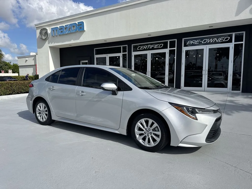 Used 2023 Classic Silver Metallic Toyota LE image 6