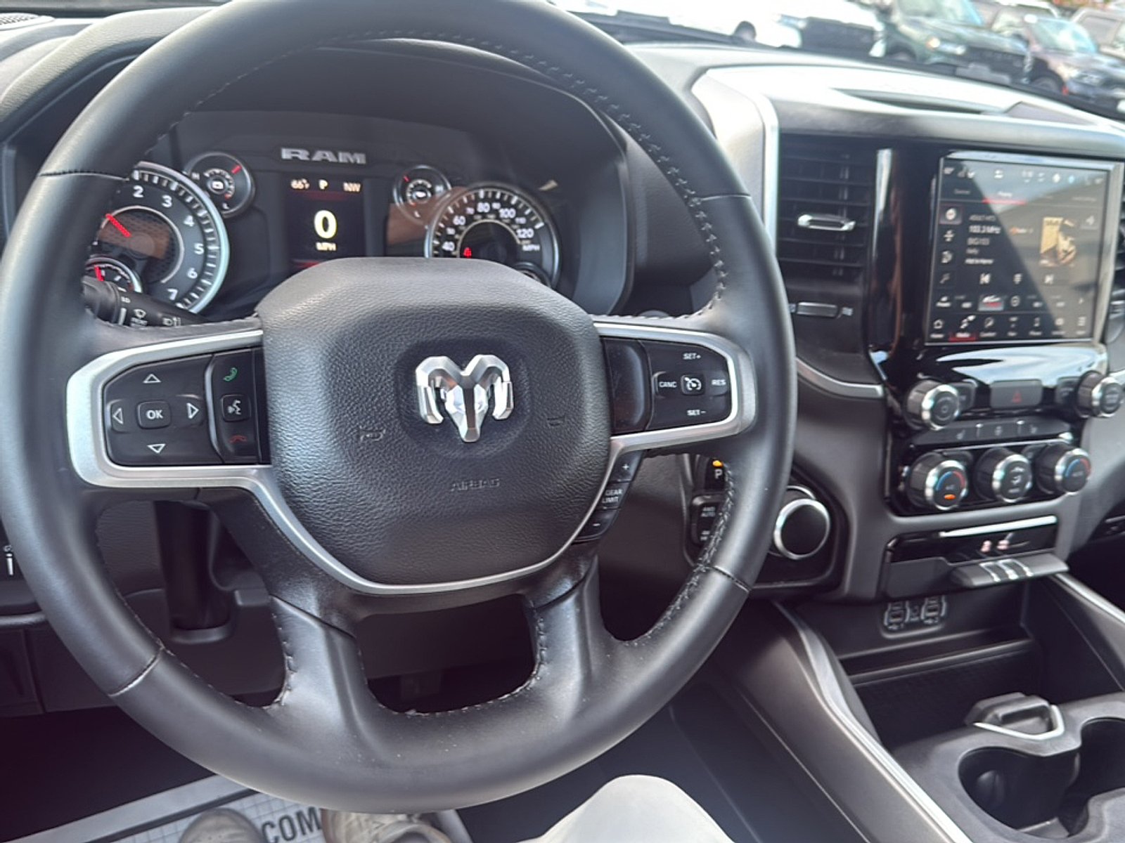 Used 2023 Patriot Blue Pearlcoat Ram Big Horn Crew Cab 4x4 5