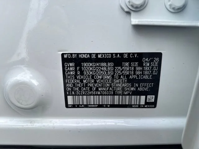 New 2027 Platinum White Pearl Honda Sport image 17