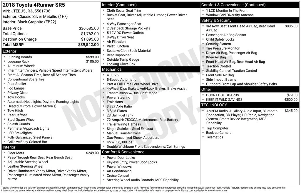 Certified Used 2018 Classic Silver Metallic Toyota SR5 image 5