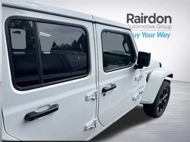 Used 2024 Bright White Clearcoat Jeep Sahara 4xe image 8