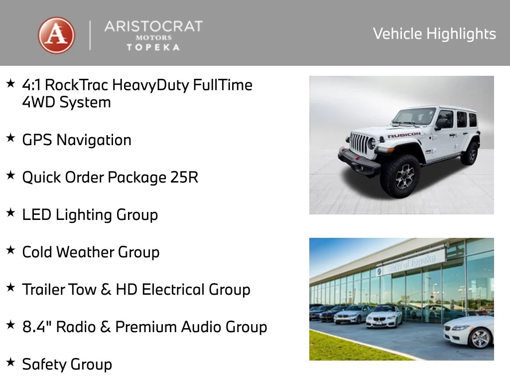 Used 2021 Jeep Wrangler Unlimited Rubicon with VIN 1C4HJXFG8MW677829 for sale in Kansas City