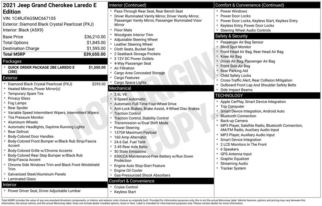 Used 2021 Black Jeep Laredo E image 17