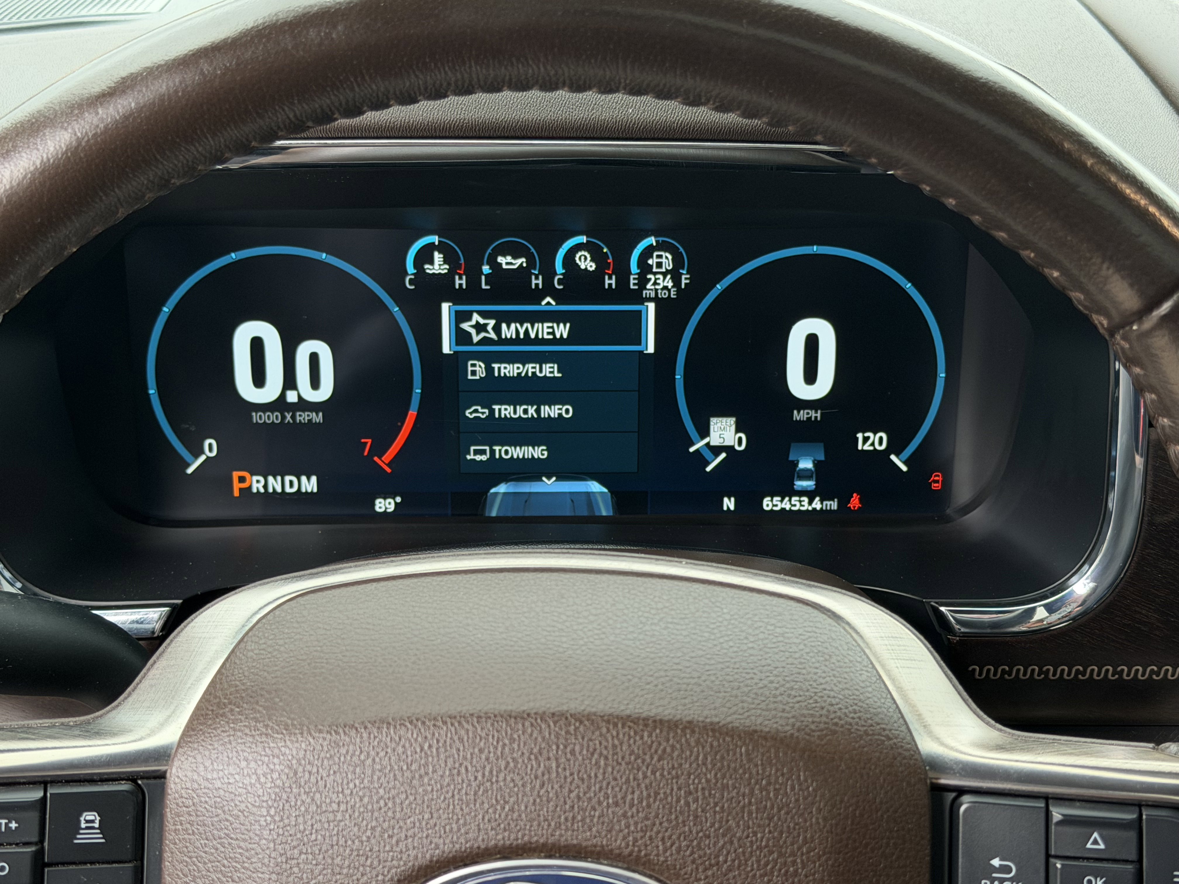 Used 2023 Antimatter Blue Metallic Ford King Ranch PowerBoost image 19