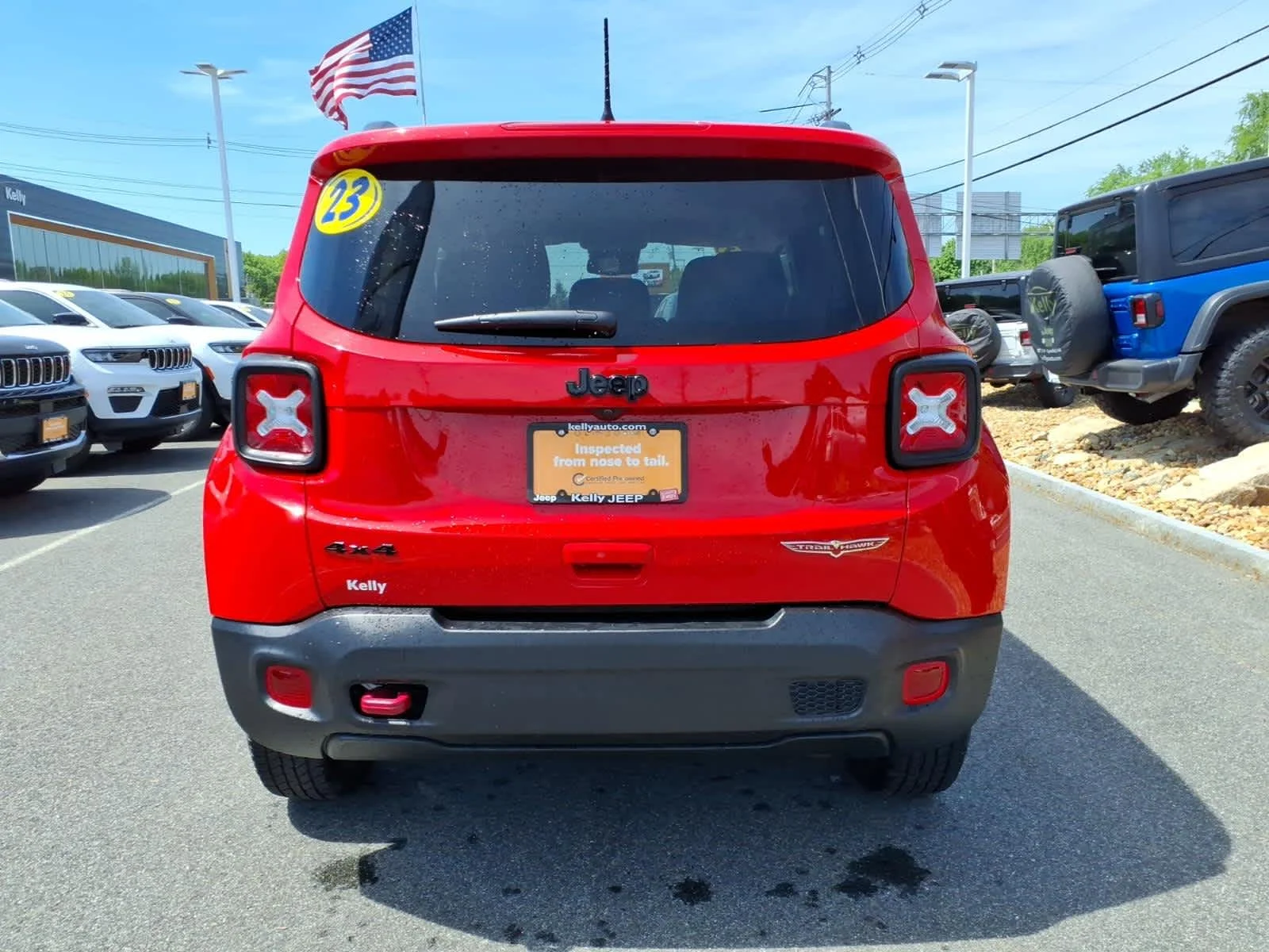 Certified Used 2023 Colorado Red Clearcoat Jeep Trailhawk image 9
