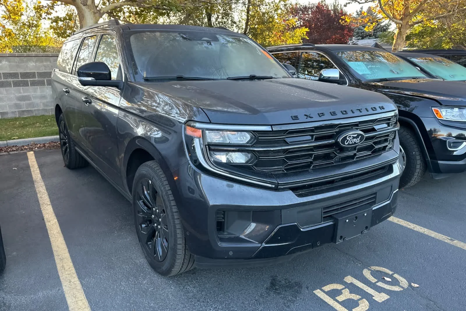 Used 2025 Dark Matter Gray Metallic Ford Platinum image 3