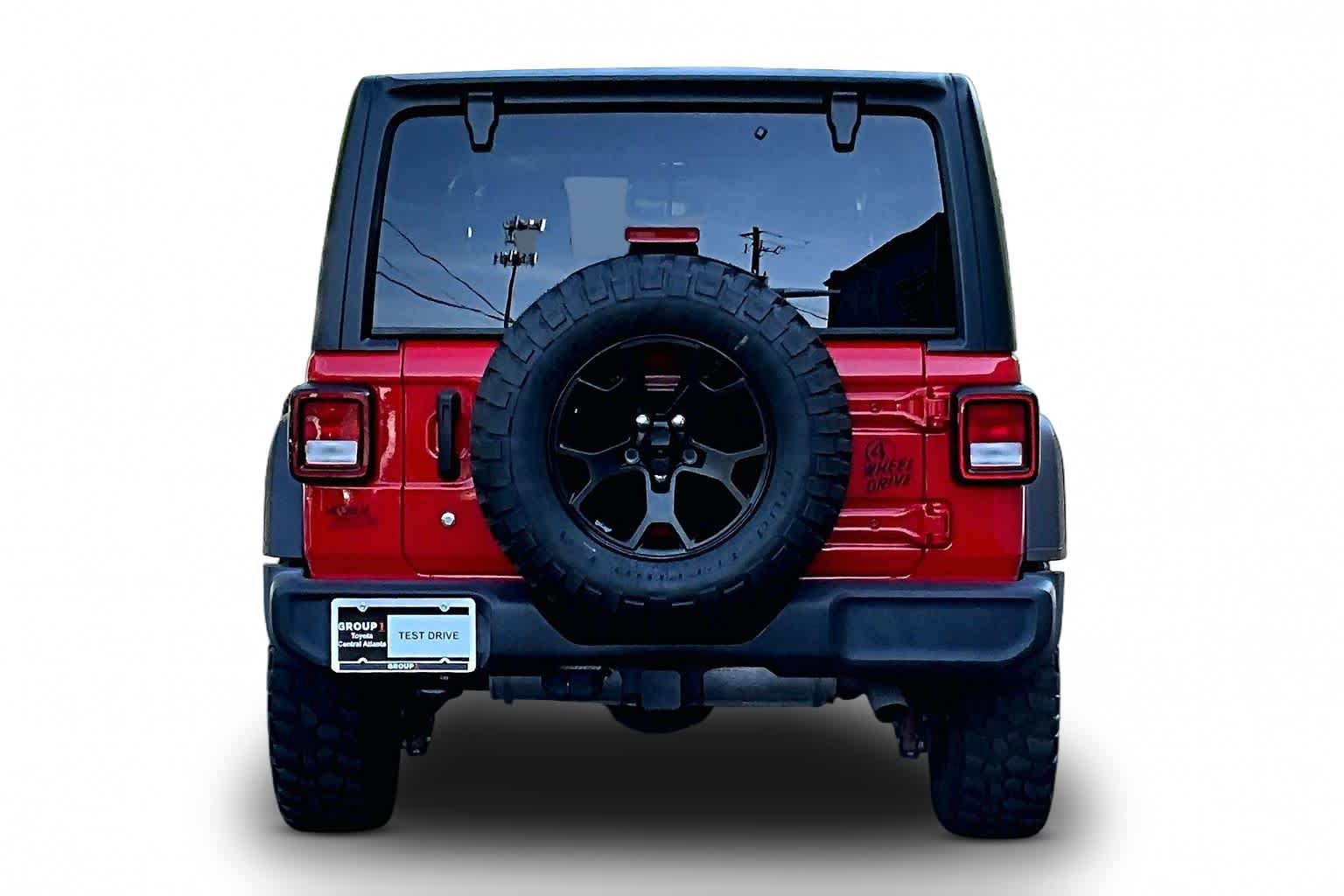 Used 2022 Firecracker Red Clearcoat Jeep Unlimited Willys Sport image 5