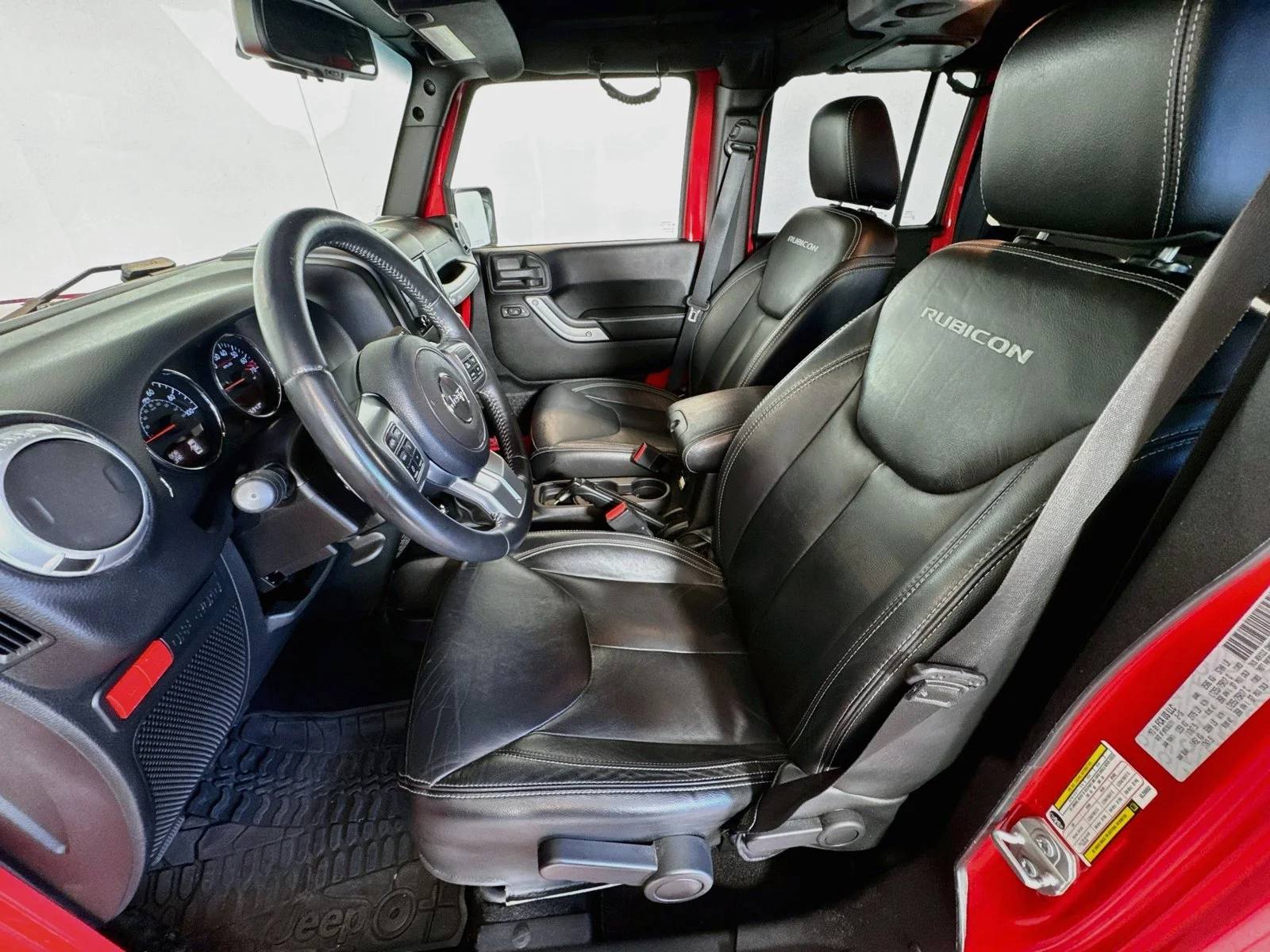 Used 2016 Firecracker Red Clearcoat Jeep Rubicon Hard Rock image 5