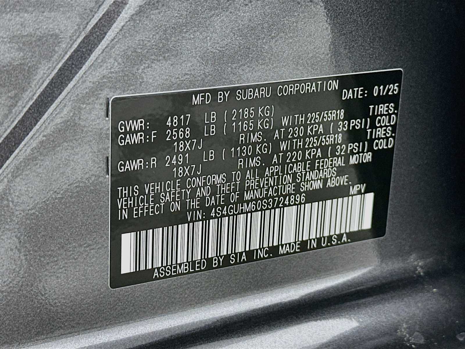 Certified Used 2025 Magnetite Gray Metallic Subaru Limited image 29