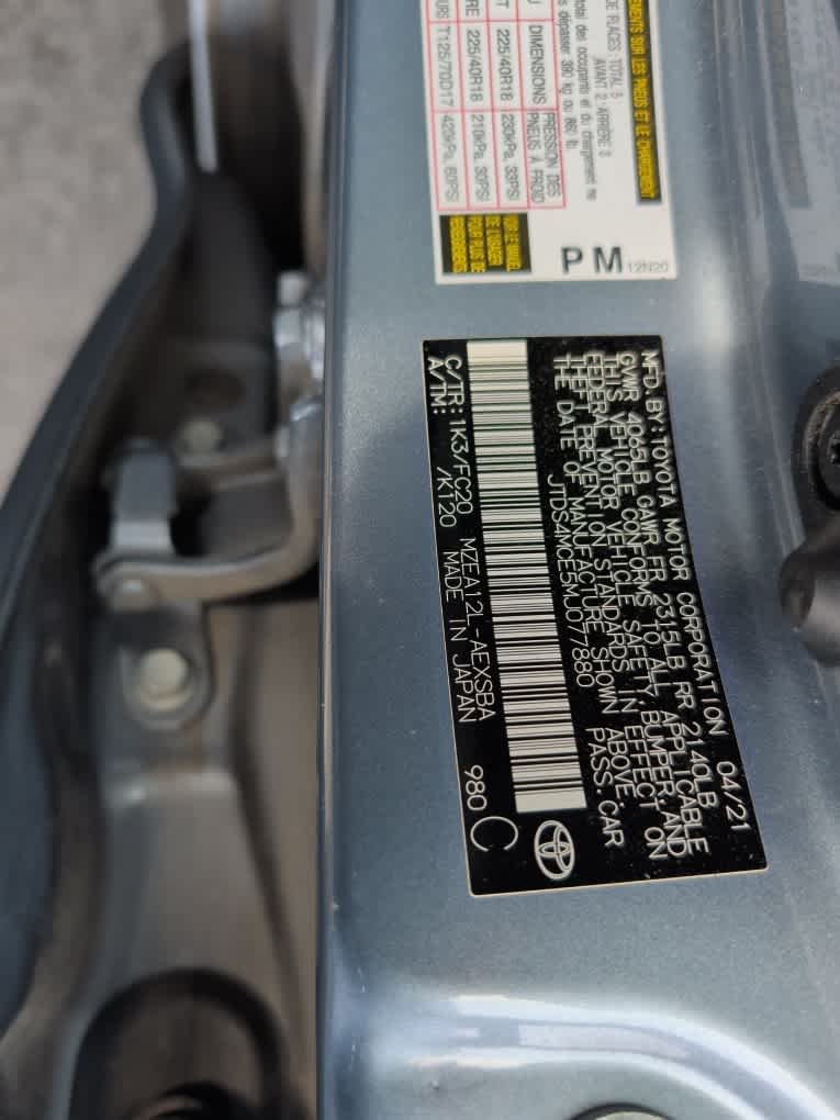 Used 2021 Celestite Toyota SE image 4