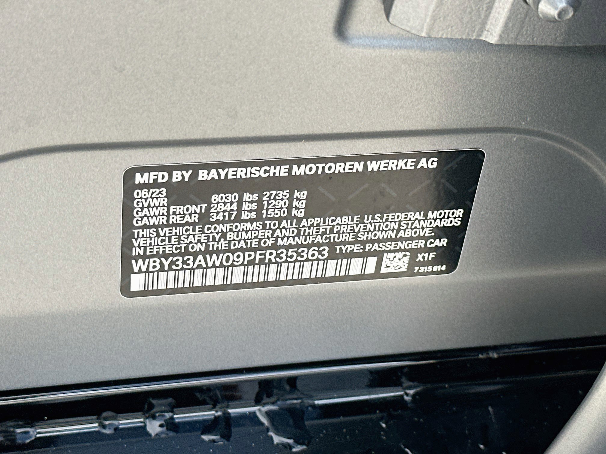 Certified Used 2023 Ind Frozen Pure Grey II Metallic BMW M50 image 40