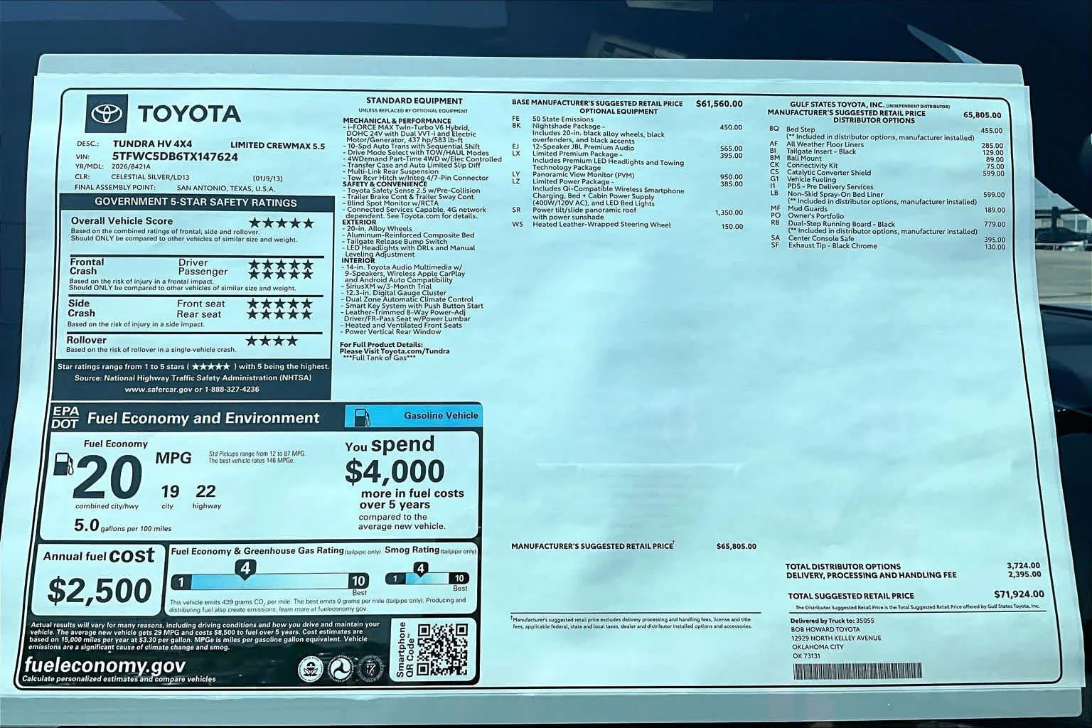 New 2026 Celestial Silver Metallic Toyota Limited Hybrid image 20