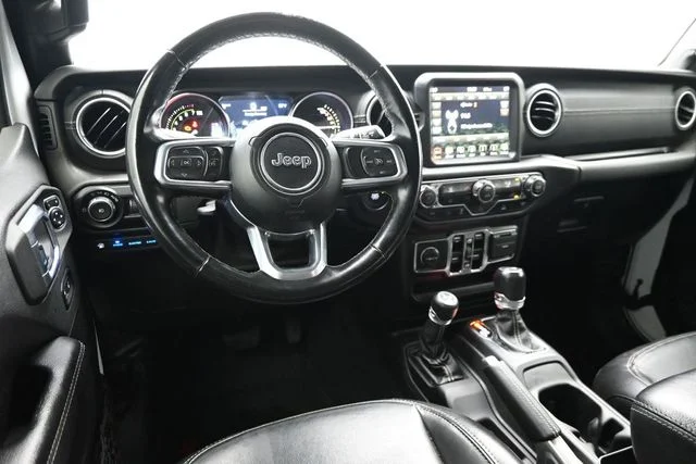 Used 2021 White Jeep Unlimited Sahara 4xe image 10
