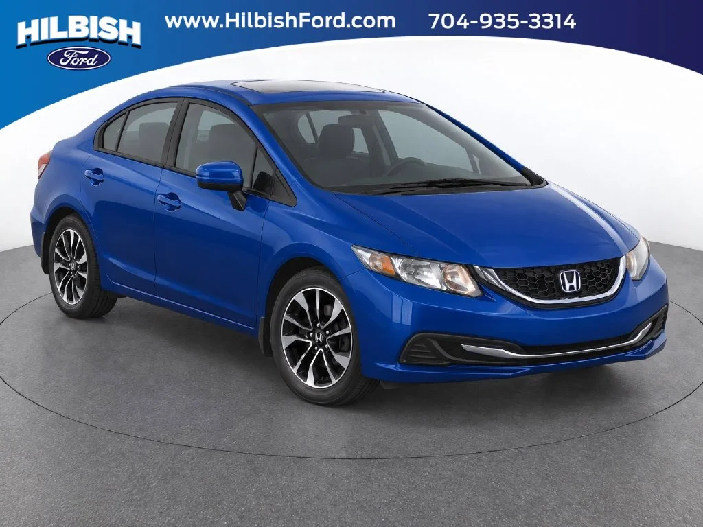 Used 2014 Blue Honda EX image 1