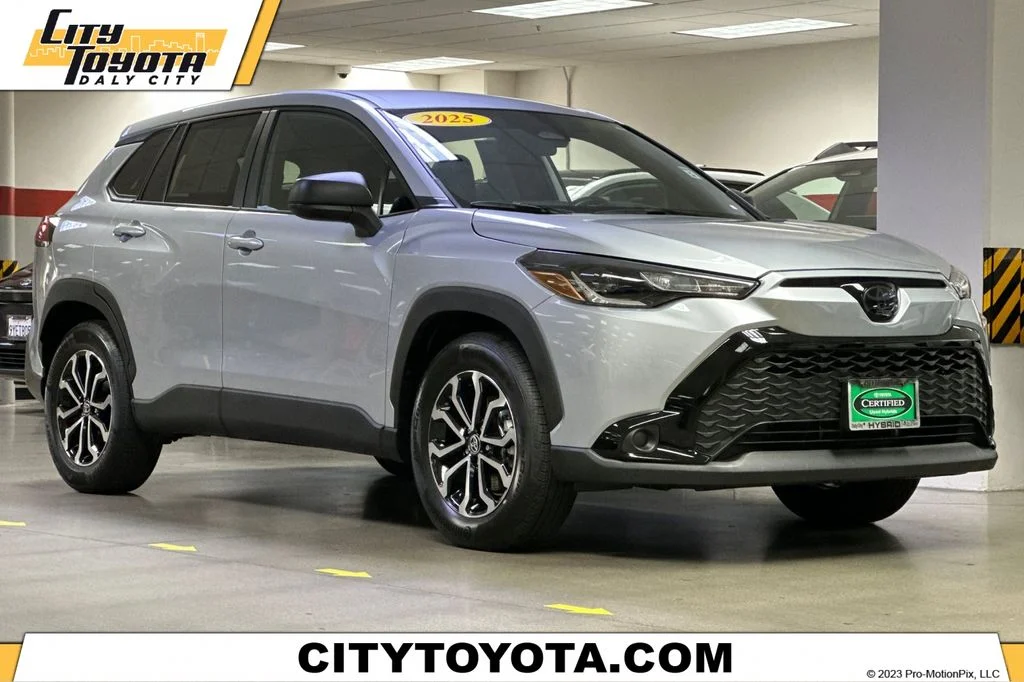 Certified Used 2025 Silver Toyota Hybrid S image 1