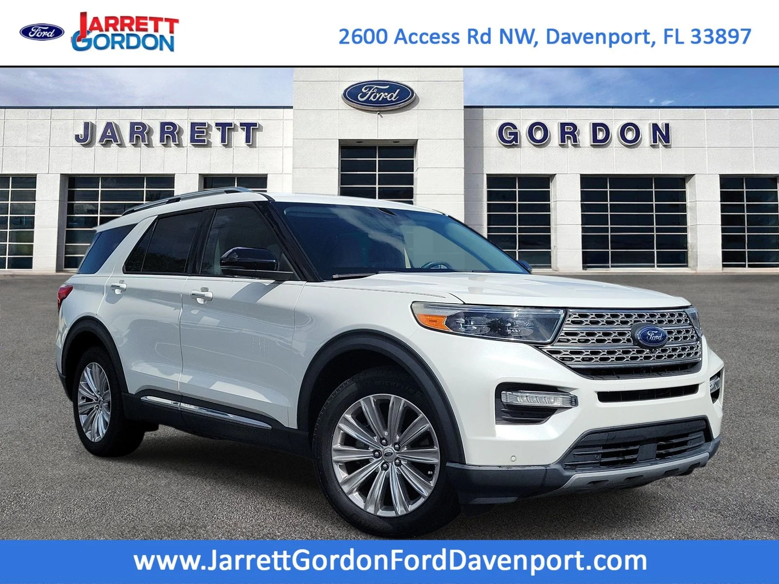Certified Used 2021 White Ford Limited image 1