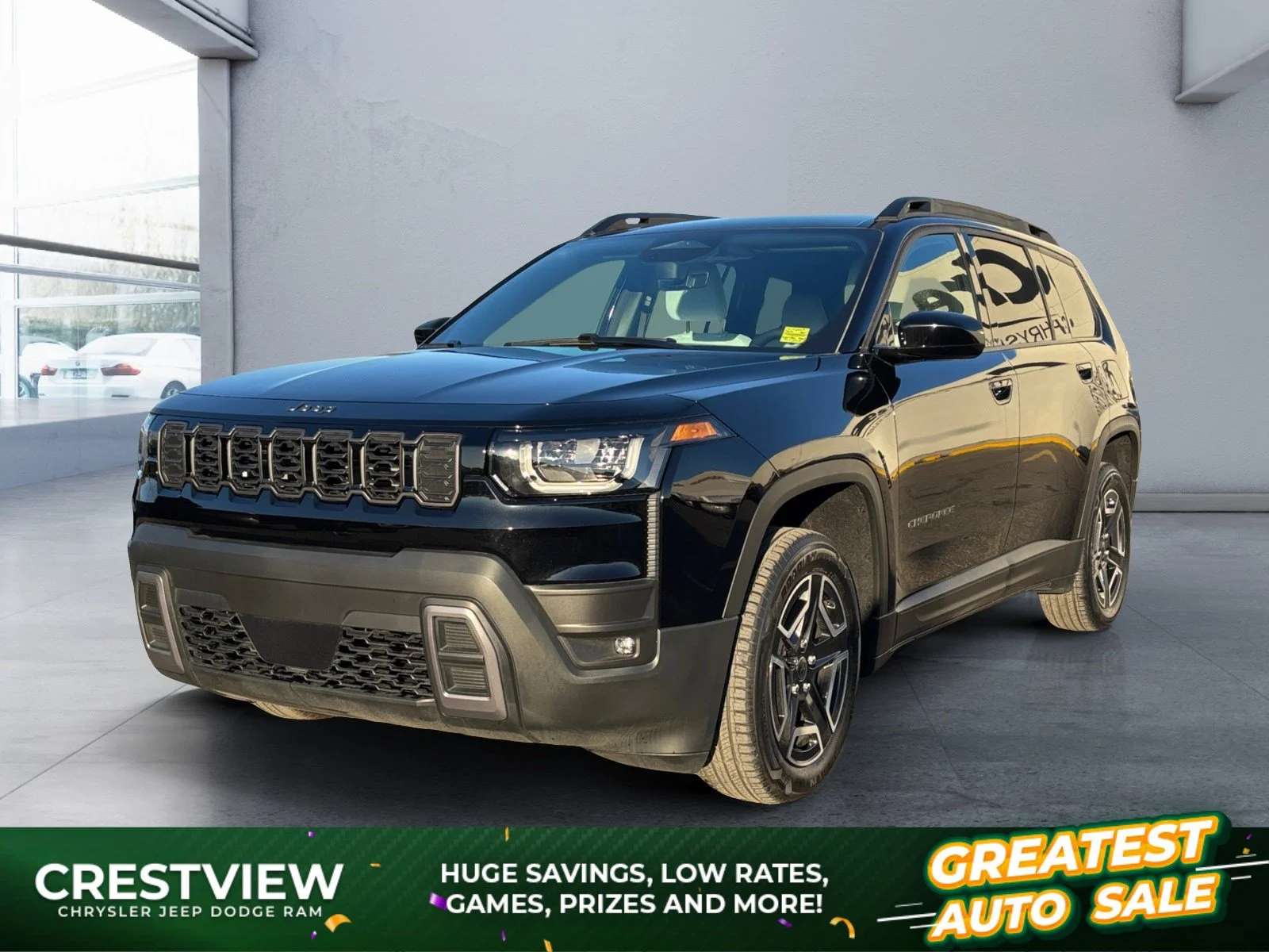 New 2026 Diamond Black Crystal Pearl Jeep Laredo image 1