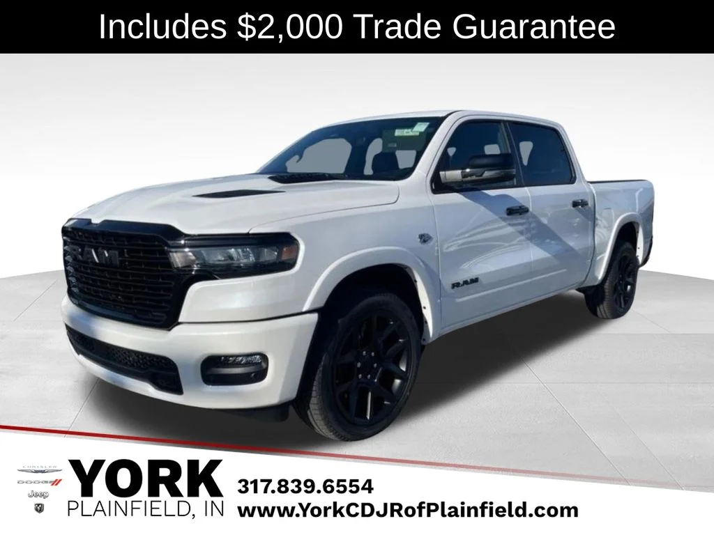 New 2026 Ivory White Tri-Coat Pearl-Coat Exterior Paint RAM Laramie image 1