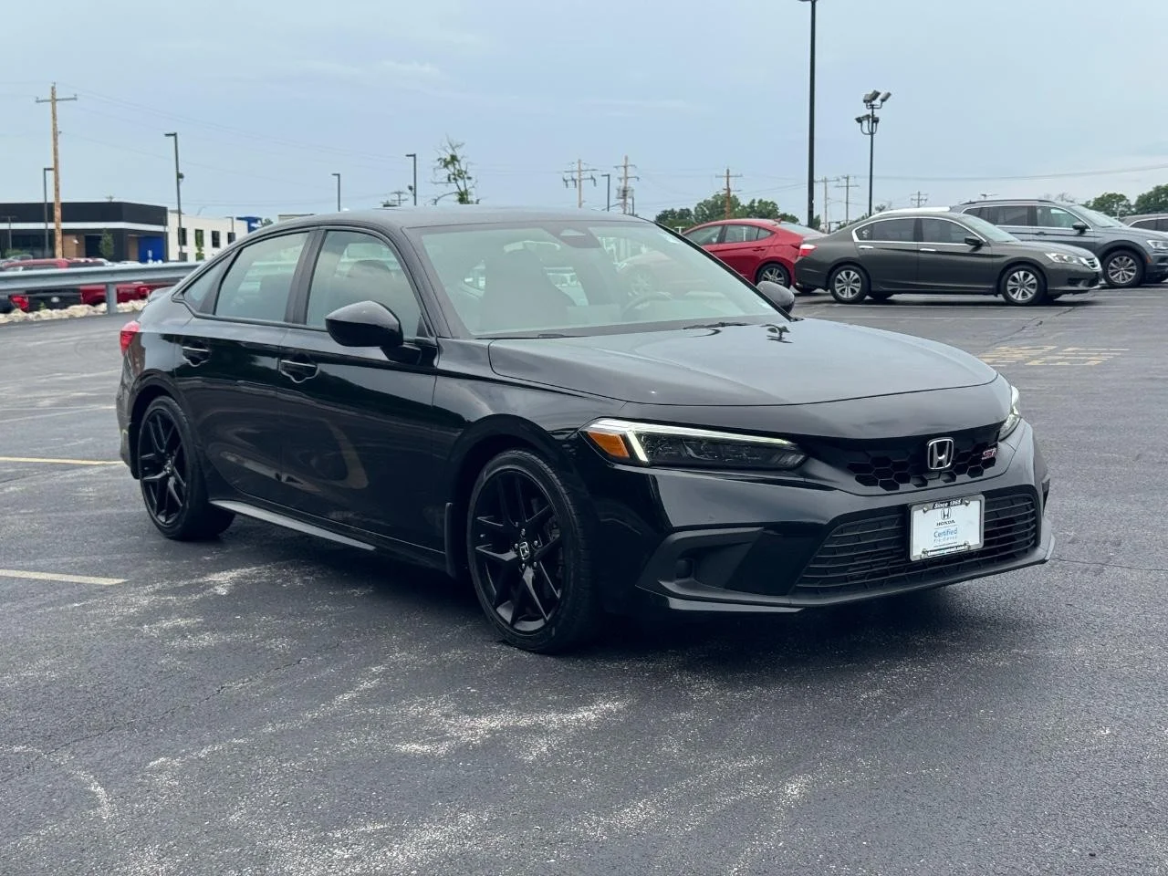 Certified Used 2023 Crystal Black Pearl Honda Si image 2