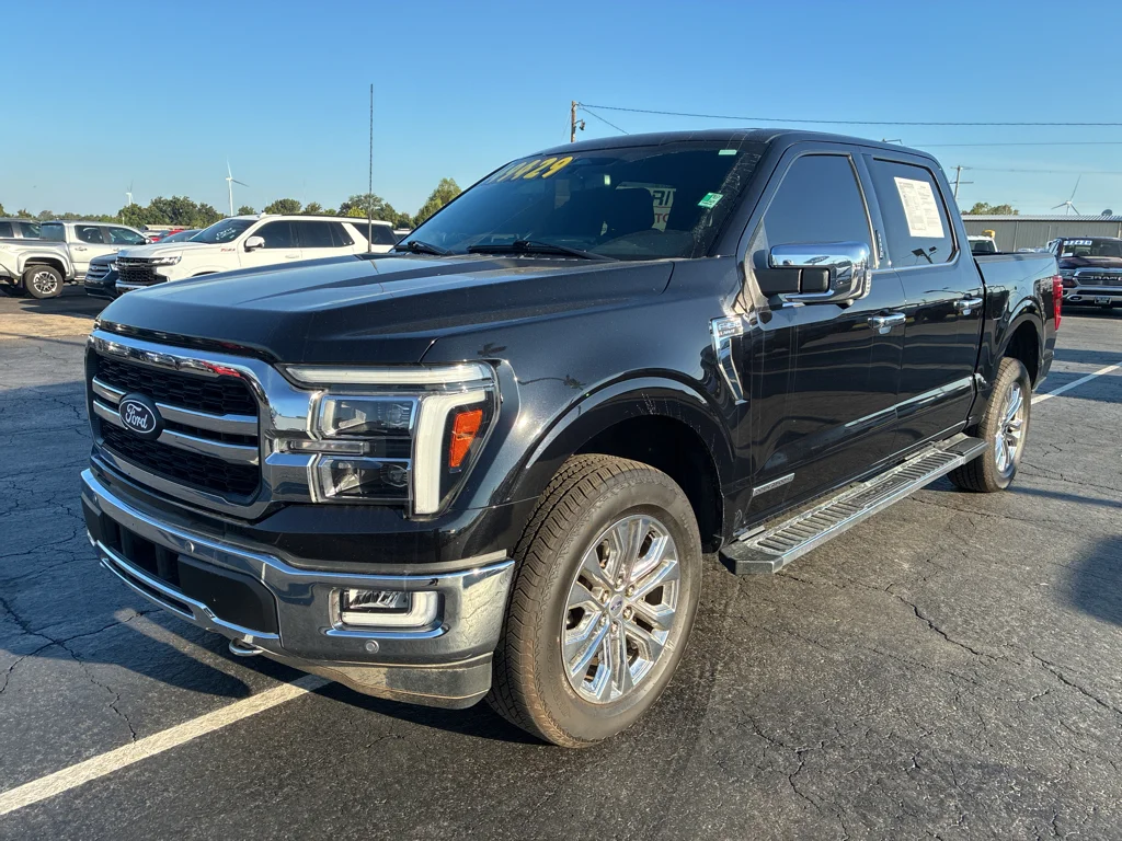 Used 2024 Agate Black Metallic Ford LARIAT image 1