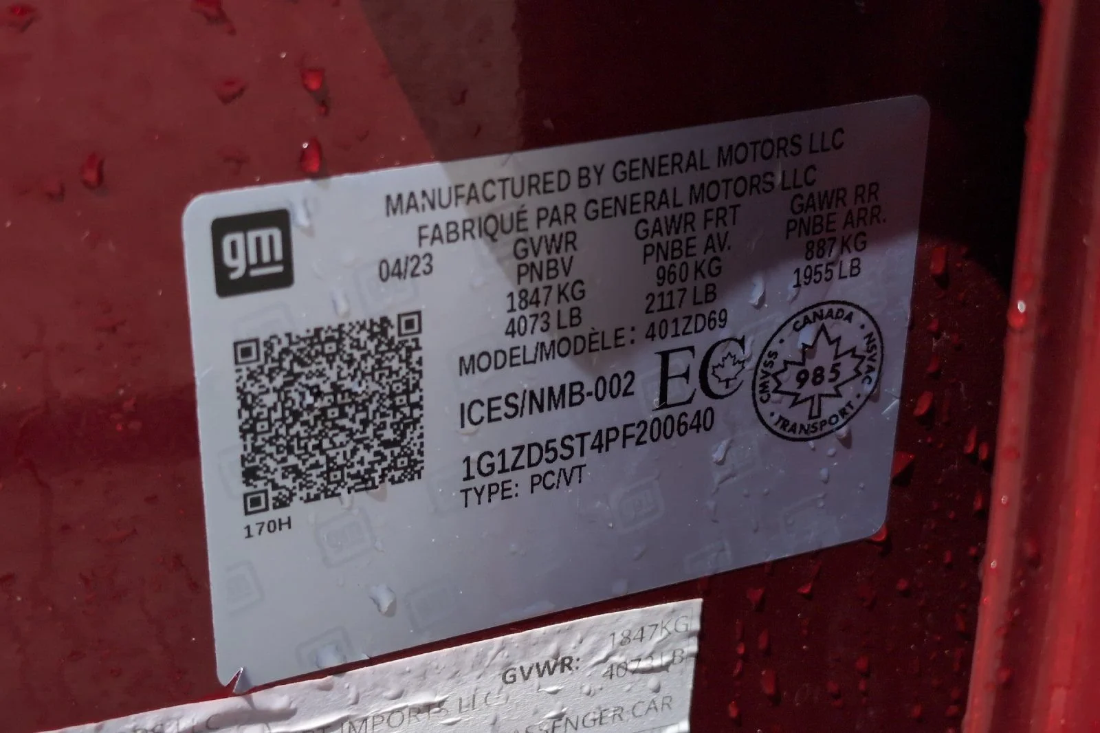 Used 2023 Radiant Red Tintcoat Chevrolet LT image 29