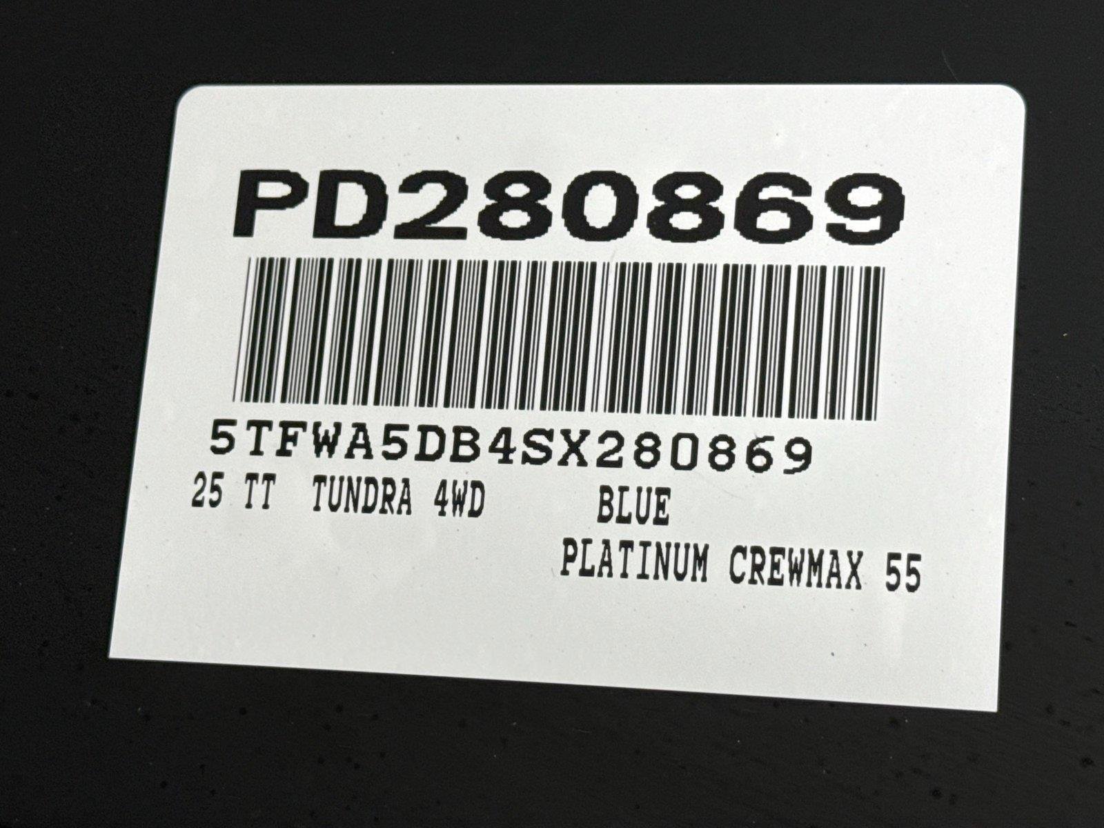 Used 2025 Blueprint Toyota Platinum image 48