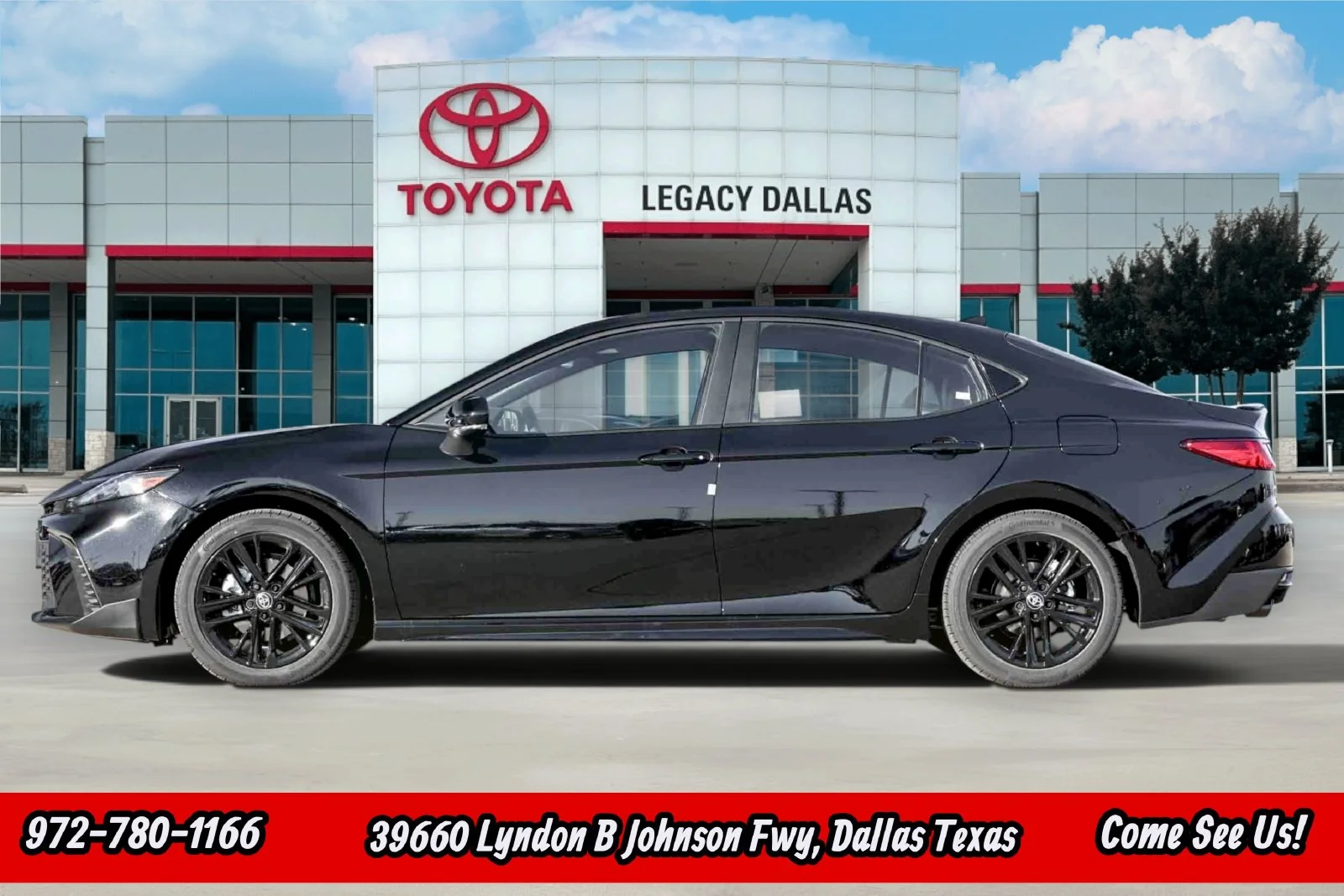 New 2026 Midnight Black Metallic Toyota SE image 7