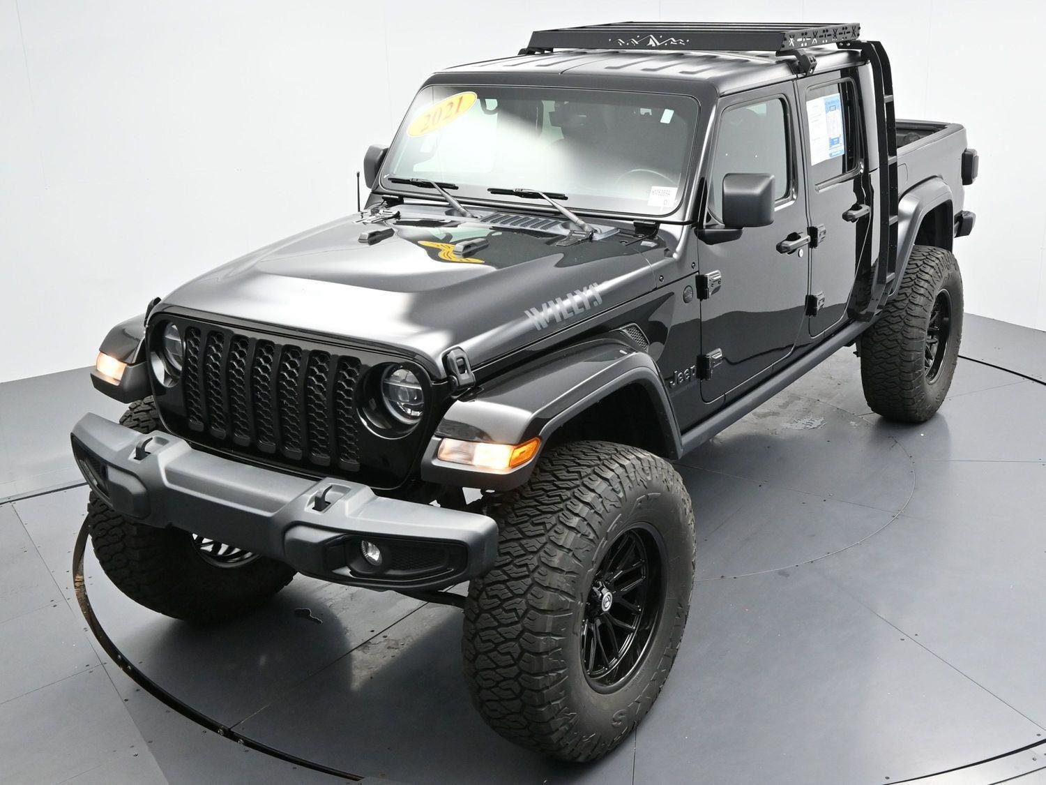 Used 2021 Black Clearcoat Jeep Willys image 36