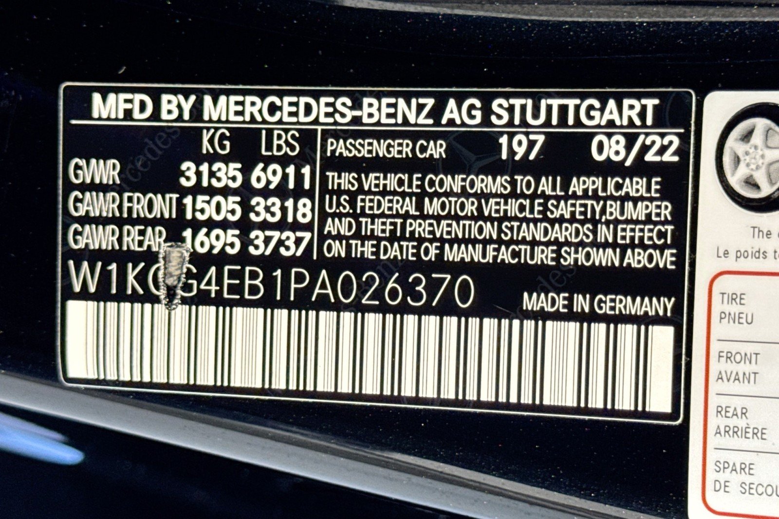 Certified Used 2023 Obsidian Black Metallic Mercedes-Benz EQS 580 4MATIC® Sedan image 30