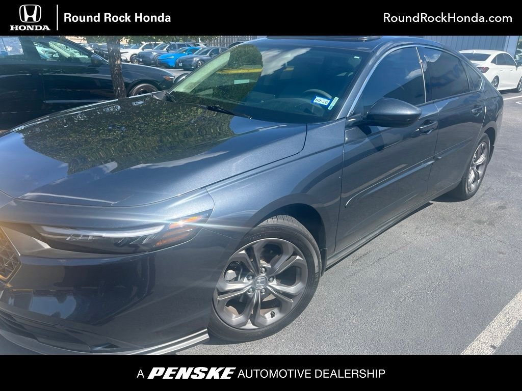 Certified Used 2023 Meteorite Gray Metallic Honda 1.5T EX image 1