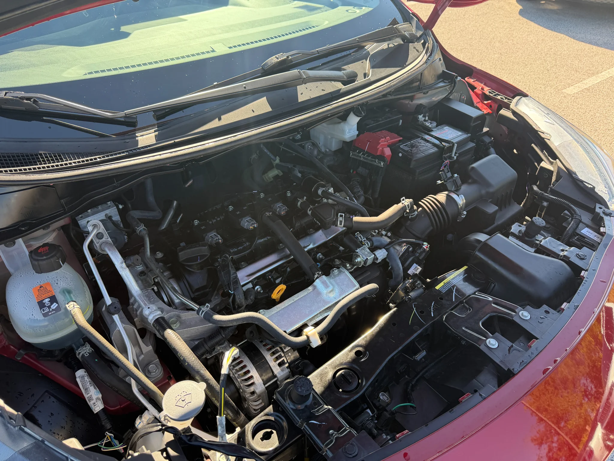 Used 2025 Scarlet Ember Tintcoat Nissan SV image 26
