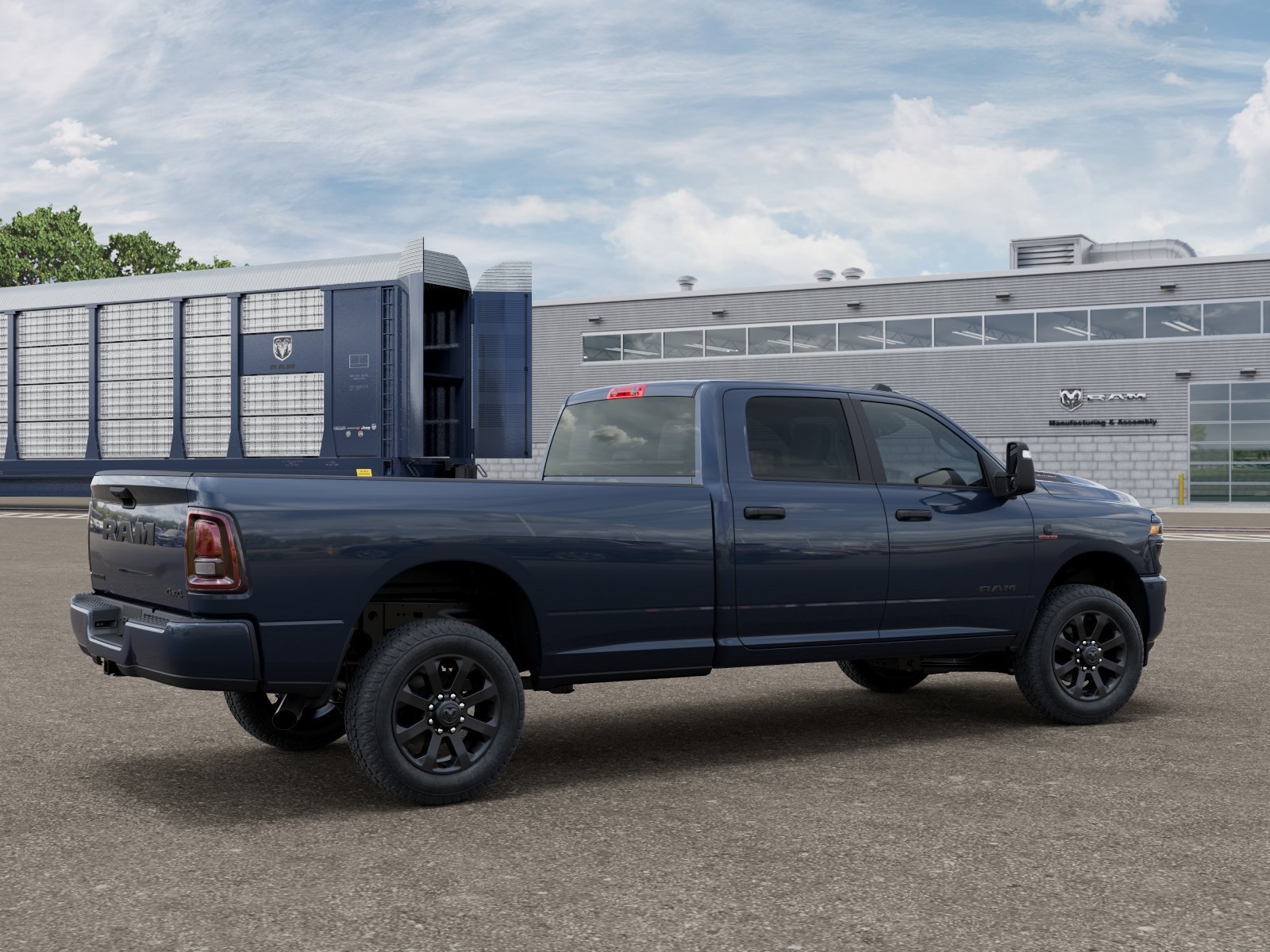New 2027 Forged Blue Metallic Exterior Paint RAM Big Horn image 3