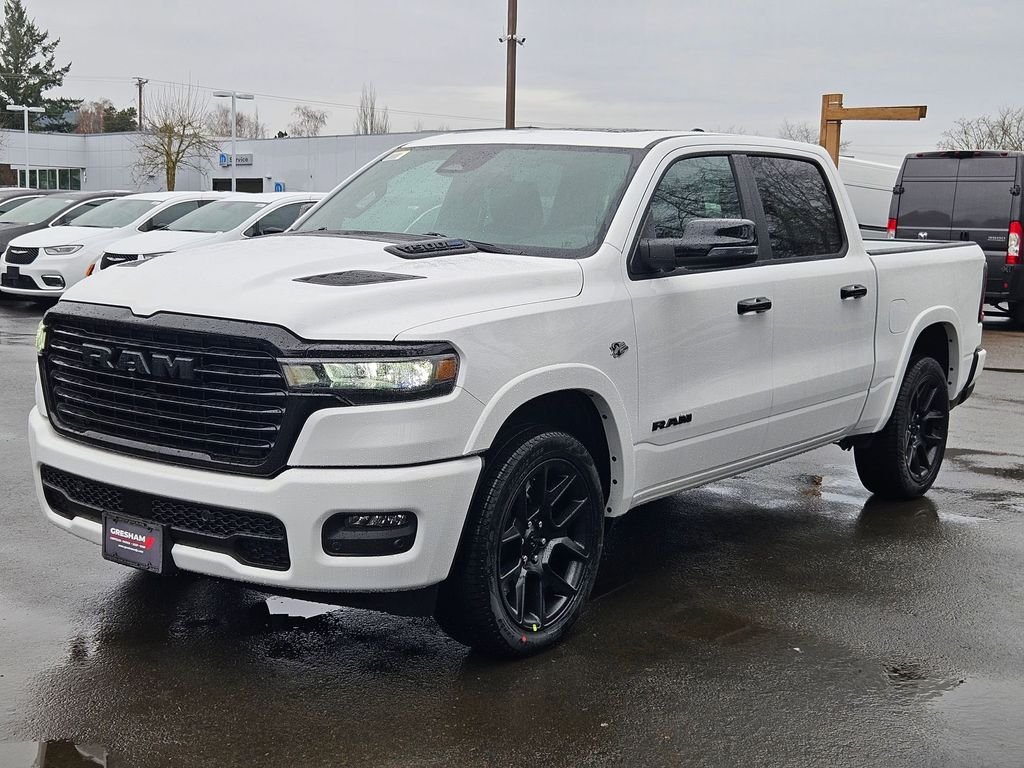 New 2026 Bright White Clear-Coat Exterior Paint RAM Laramie image 3