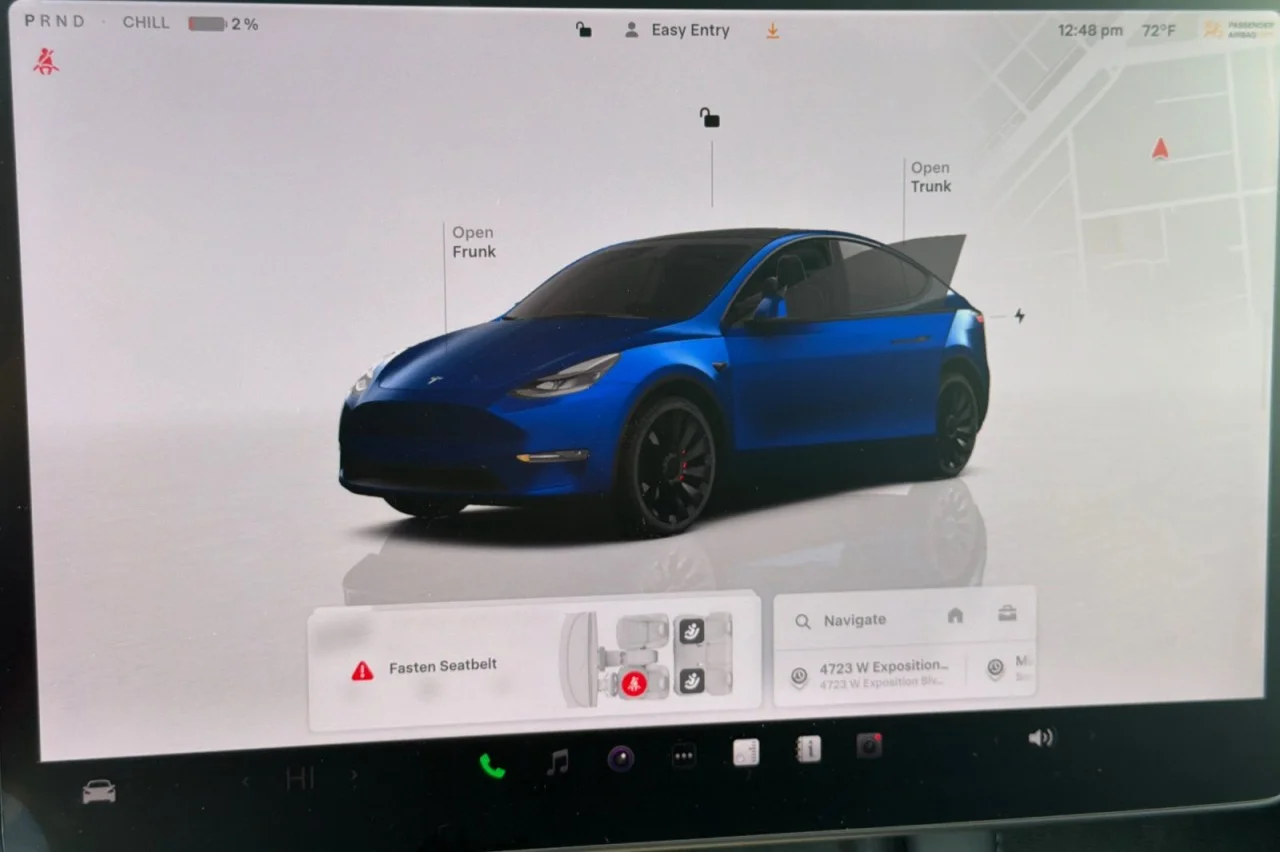 Used 2022 BLUE Tesla Performance image 23