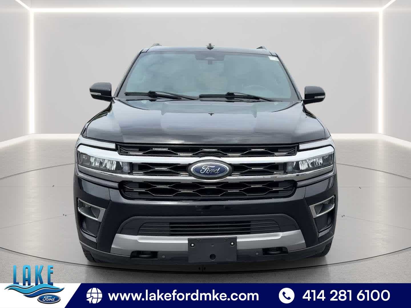 Used 2023 Agate Black Metallic Ford Limited image 2