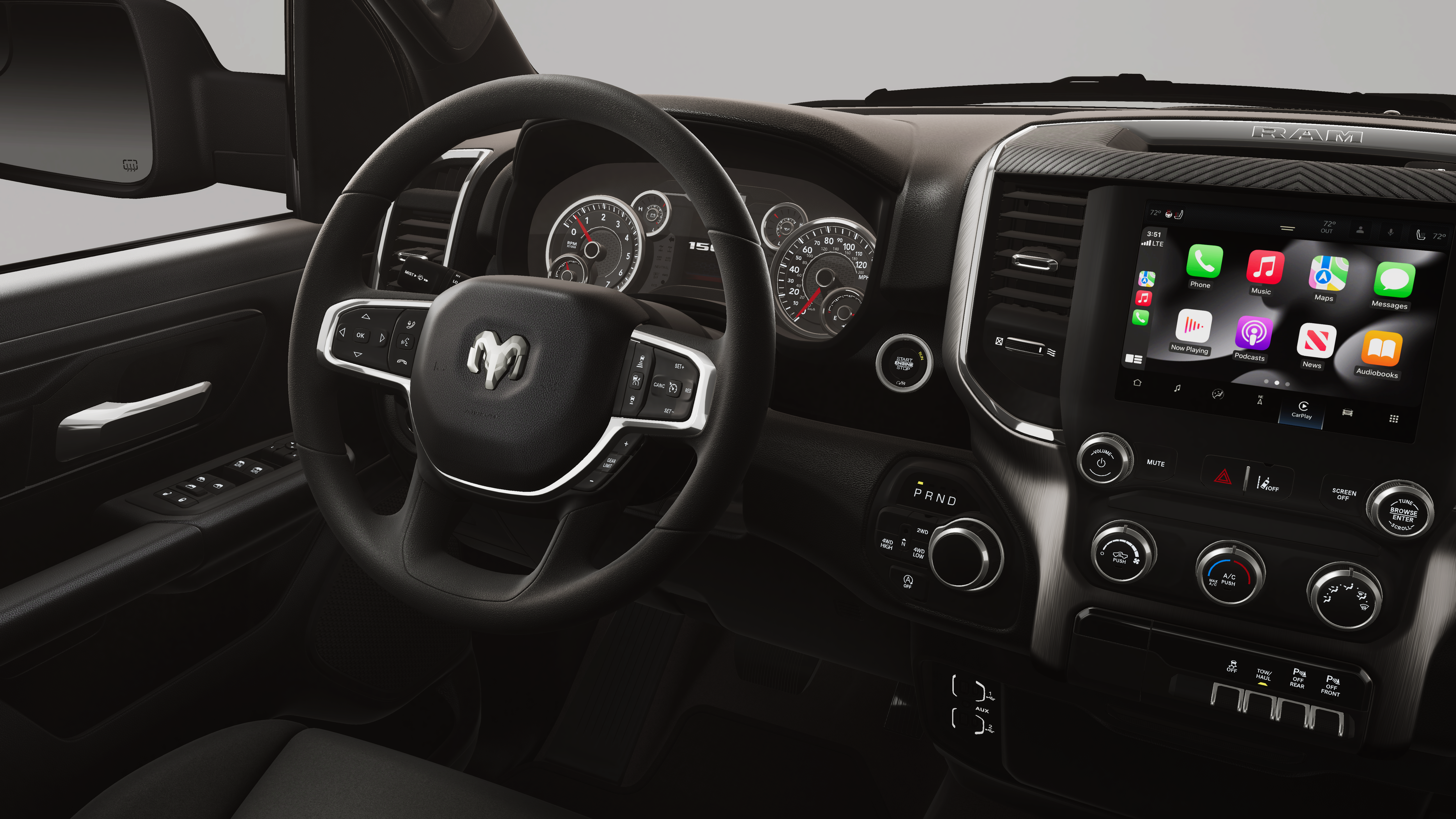 New 2026 Diamond Black Crystal Pearl-Coat Exterior Paint RAM  image 21