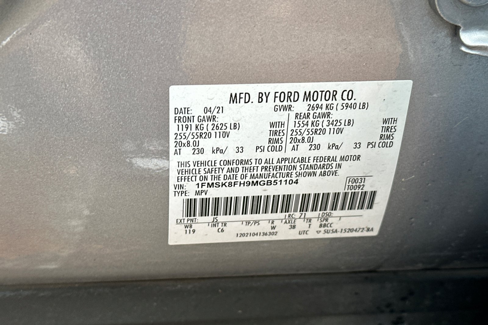 Certified Used 2021 Iconic Silver Metallic Ford Limited image 31