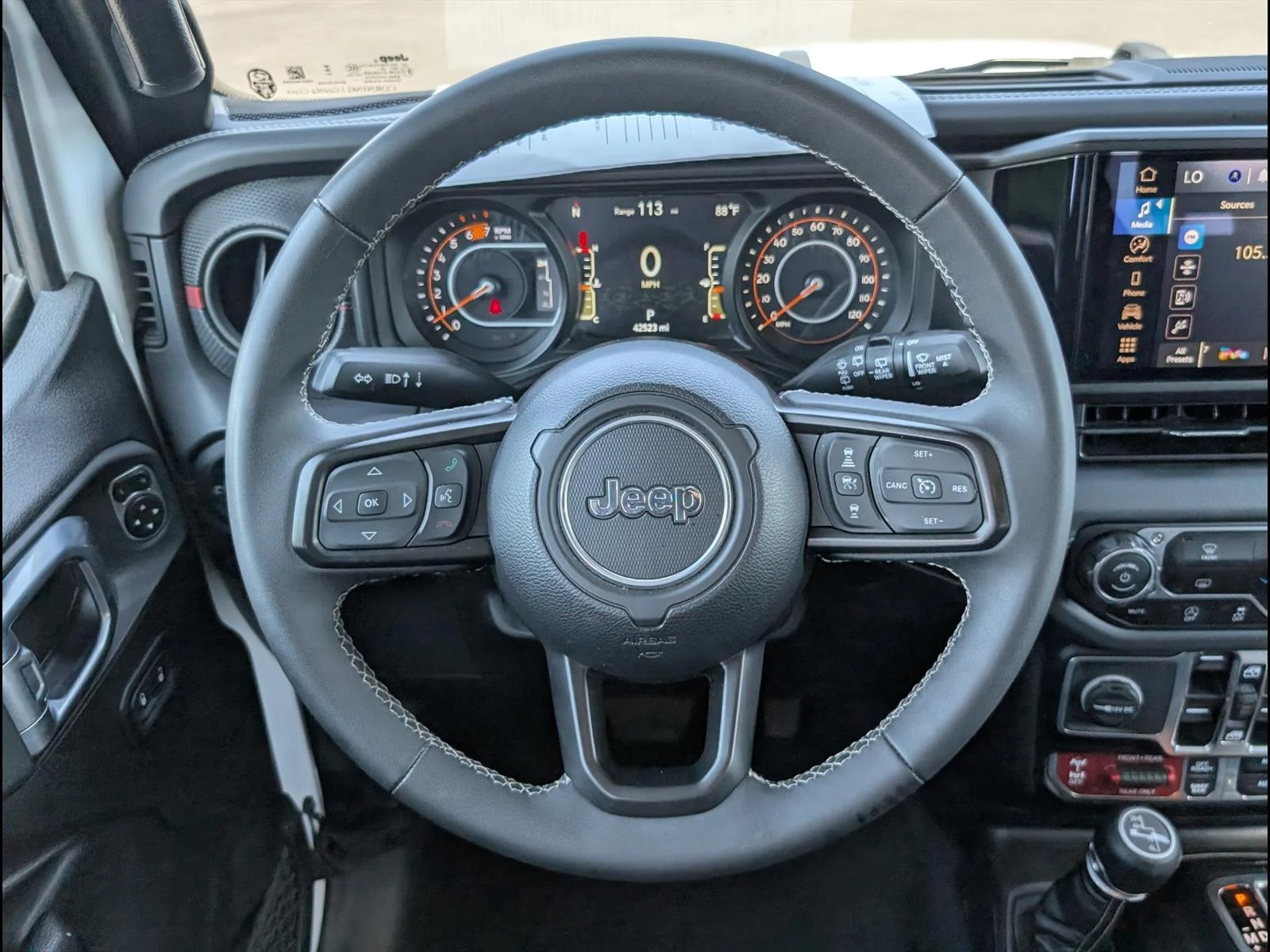 Used 2025 Bright White Clear Coat Jeep Rubicon image 12