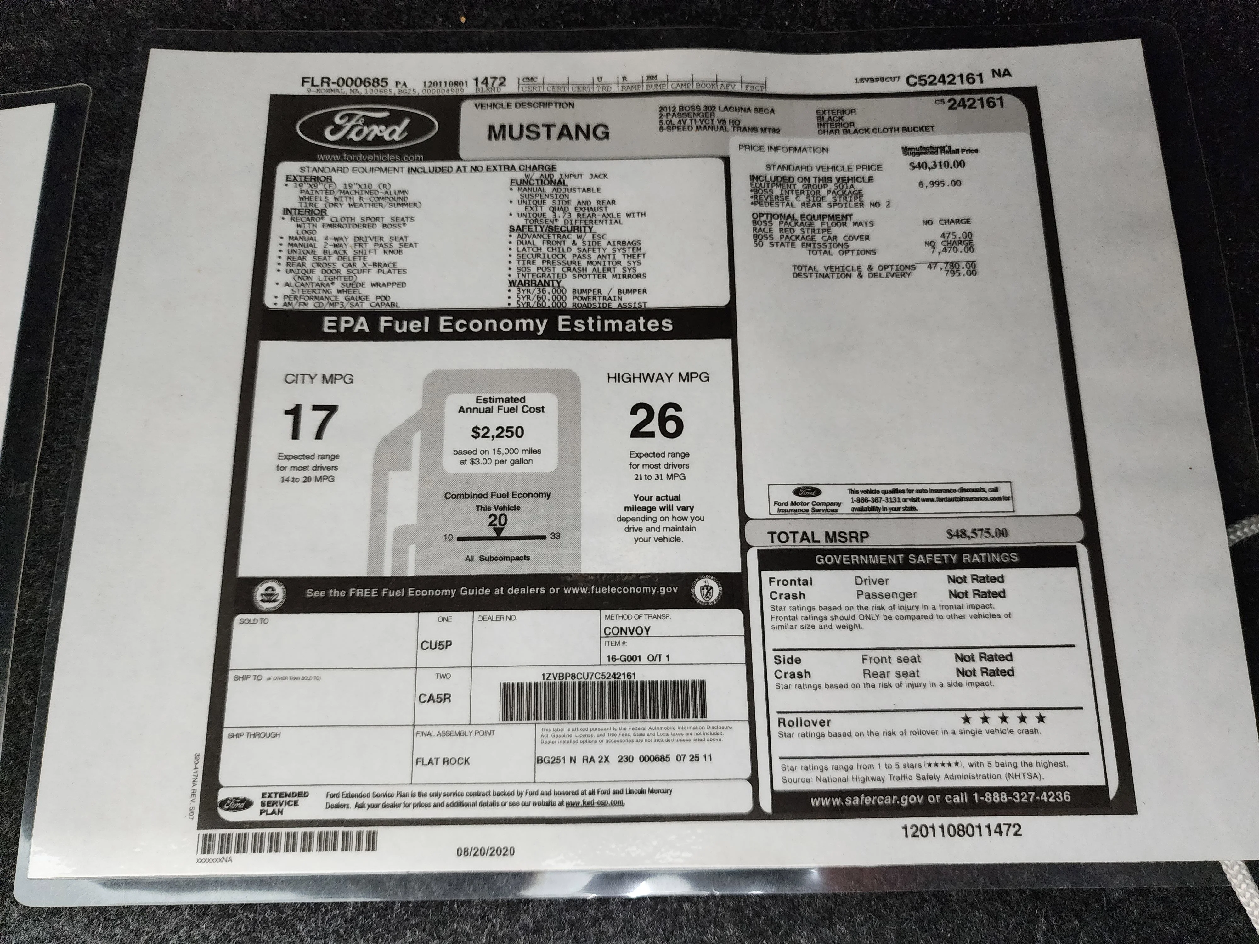 Used 2012 Black Ford Boss 302 image 35