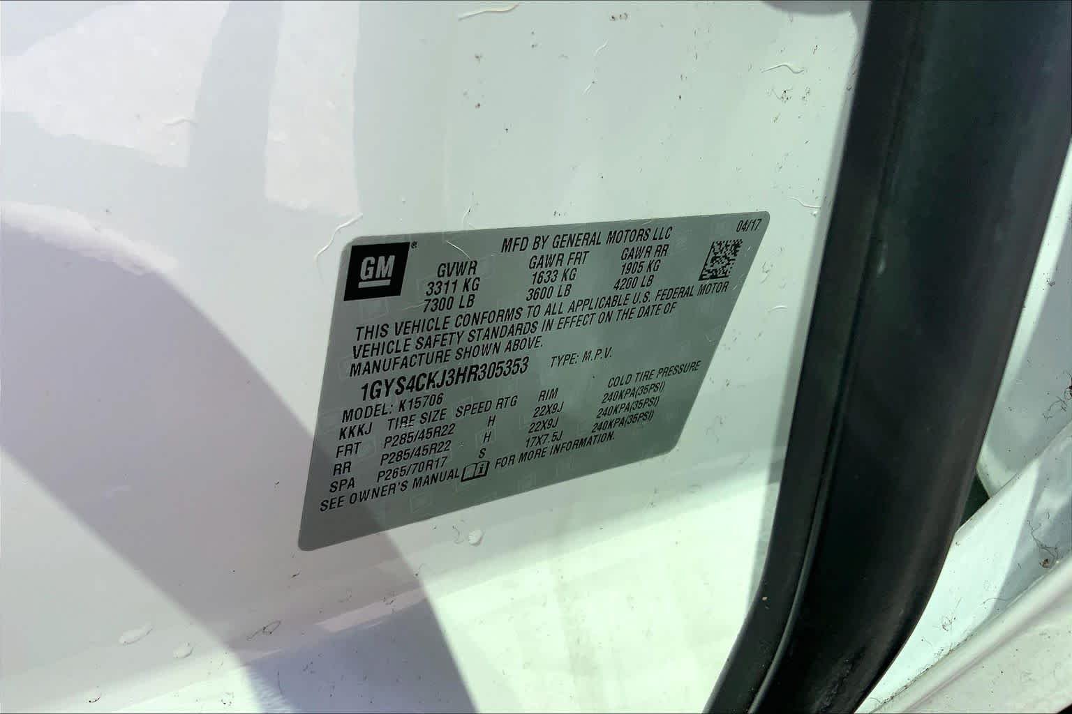 Certified Used 2017 Crystal White Tri-Coat Cadillac Premium Luxury image 34