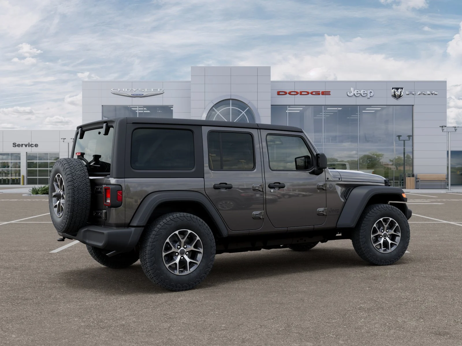 New 2026 Granite Crystal Metallic Clear-Coat Exterior Paint Jeep Sport S image 33