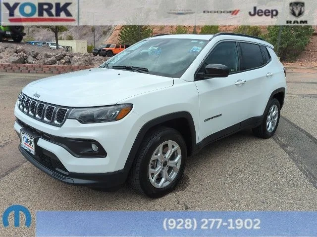 Certified Used 2025 White Jeep Latitude image 1