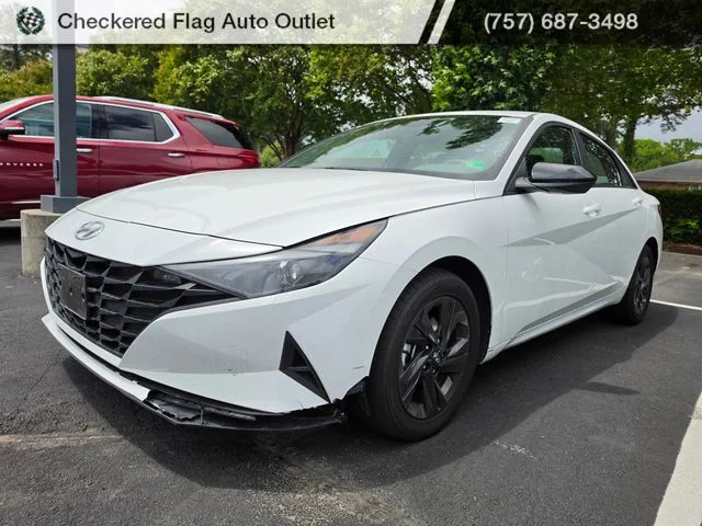 Used 2023 Lunar White Hyundai Blue image 1