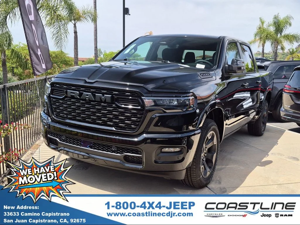 New 2026 Diamond Black Crystal Pearl-Coat Exterior Paint RAM Big Horn/Lone Star image 1