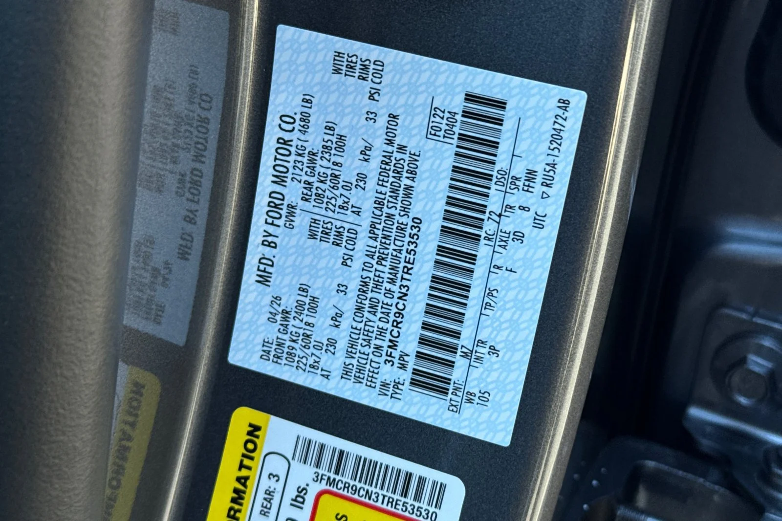 New 2026 Carbonized Gray Metallic Ford Outer Banks® image 35