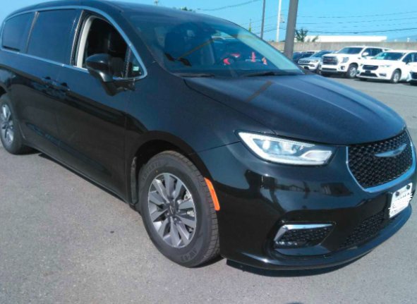 Used 2023 Brilliant Black Crystal Pearlcoat Chrysler Hybrid Touring L image 1